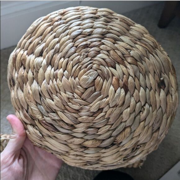 Opalhouse Rattan Elephant Basket Natural - 15.7" x 12.2" retired discontinued - Picture 6 of 7